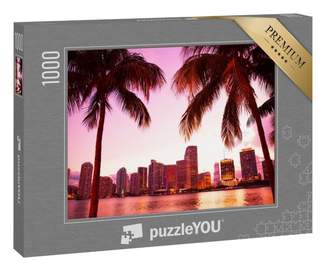 Puzzle 1000 Teile „Skyline von Miami, Florida“
