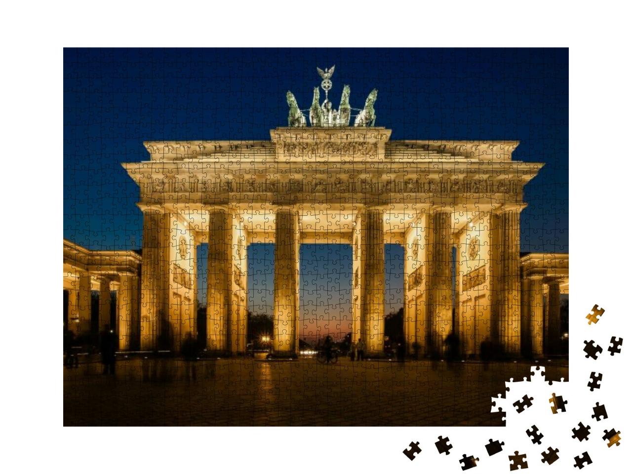 Puzzle 1000 Teile „Das beleuchtete Brandenburger Tor in Berlin“
