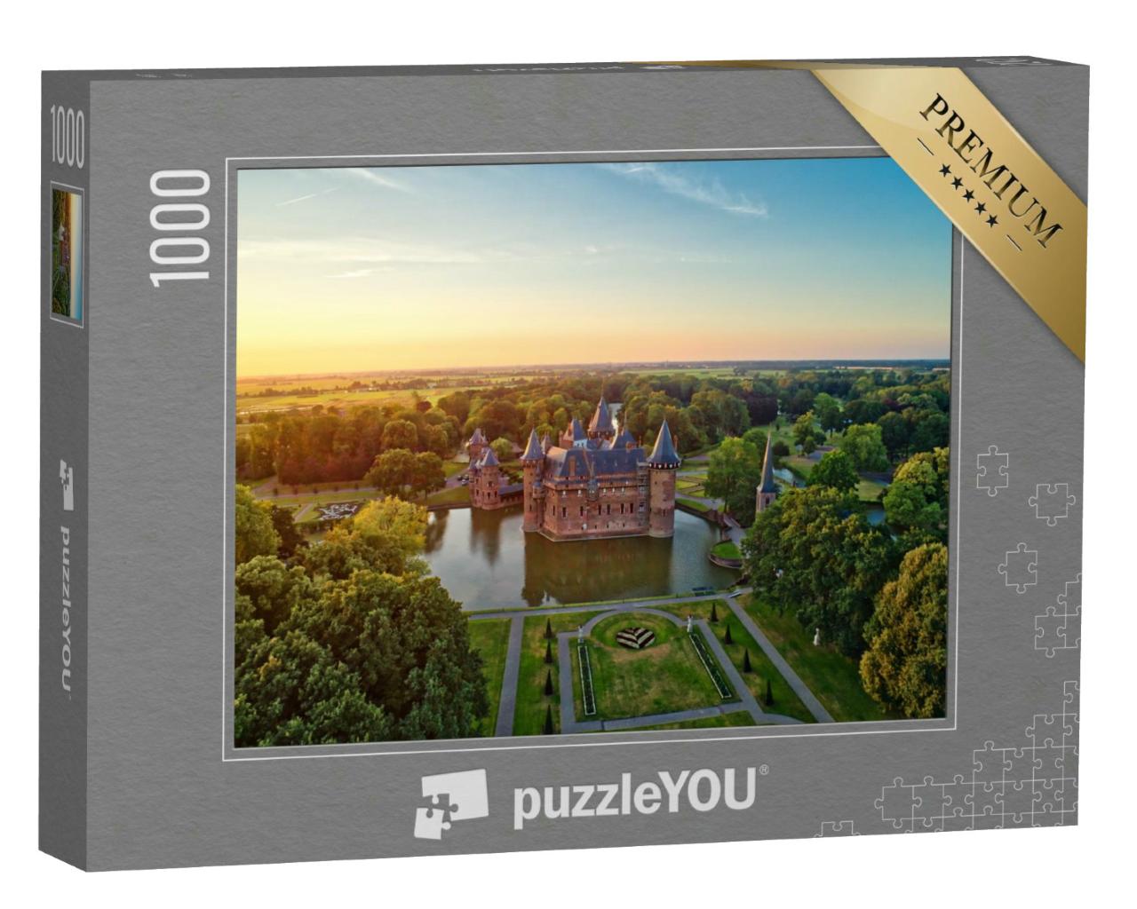 Puzzle 1000 Teile „Schloss De Haar in Utrecht in den Niederlanden“