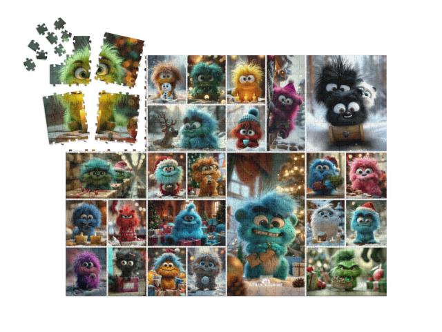 Puzzle-Adventskalender „LITTLEMONSTERTIME Adventskalender 2024“