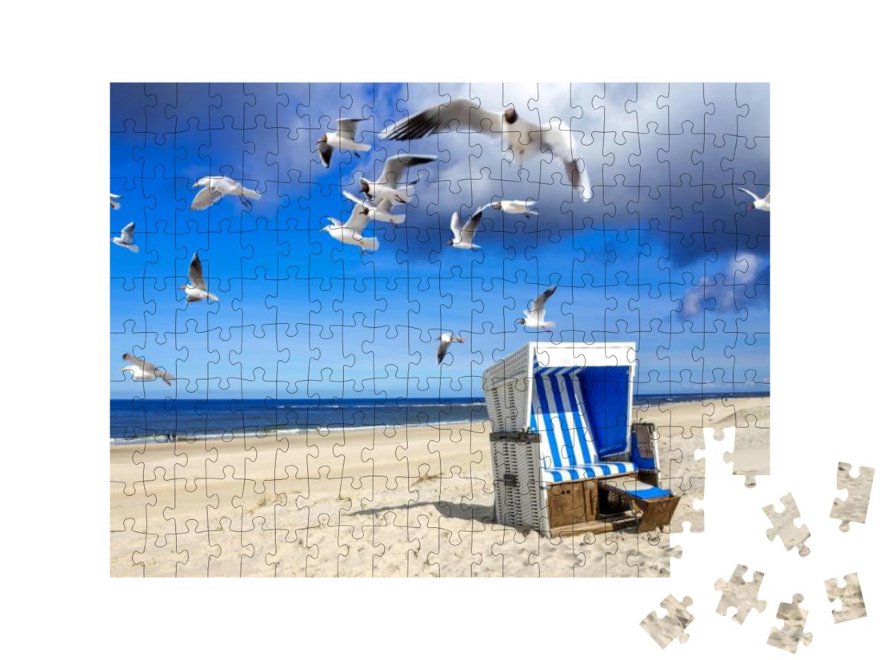 Puzzle 200 Teile „Strand von Westerland, Sylt“