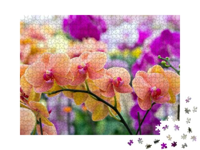 Puzzle 1000 Teile „Schönheit der Natur: Orchideen“