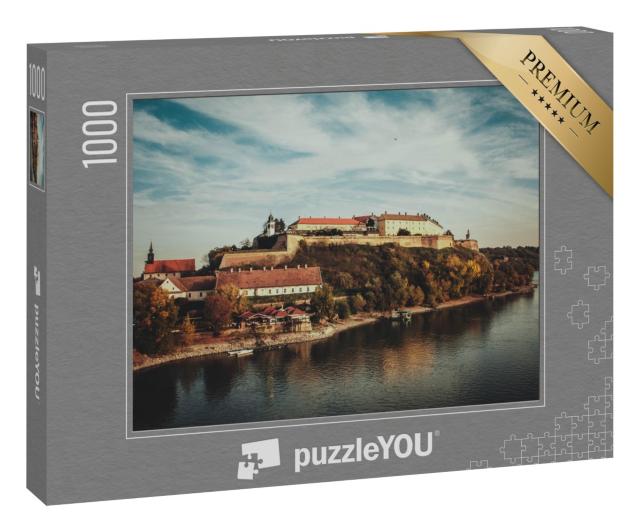 Puzzle 1000 Teile „Festung Petrovaradin und Donau, Novi Sad, Serbien“