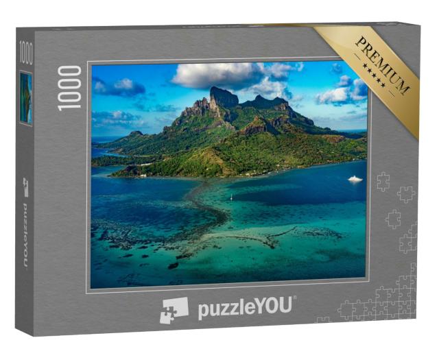 Puzzle 1000 Teile „Bora Bora Luftbild Panorama Landschaft Französisch-Polynesien“