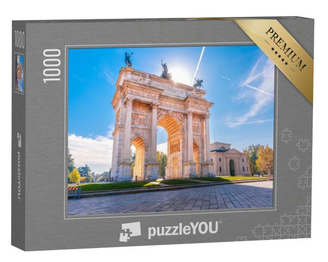 Puzzle 1000 Teile „Bogen des Friedens, Arco della Pace, Mailand, Italien“