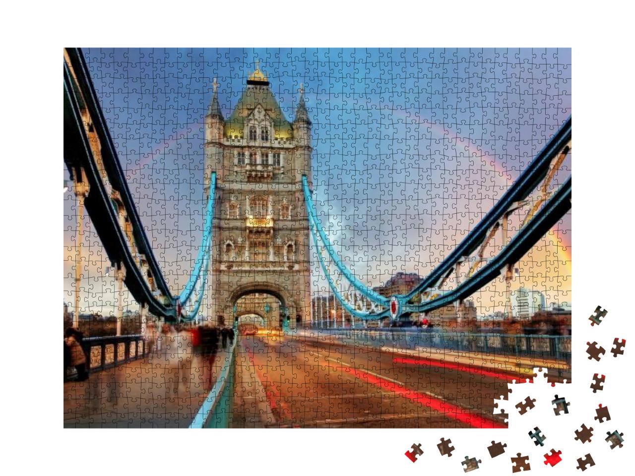 Puzzle 1000 Teile „Tower Bridge: Wahreichen von London“