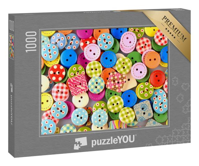 Puzzle 1000 Teile „Eine Auswahl vpn Knöpfen“