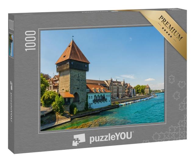 Puzzle 1000 Teile „Der Rheintorturm in Konstanz am Bodensee“