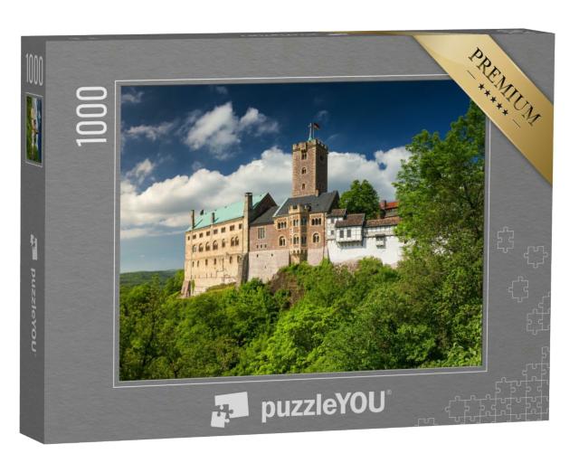 Puzzle 1000 Teile „Blick auf die berühmte Wartburg, ein Weltkulturerbe in Thüringen, Deutschland“