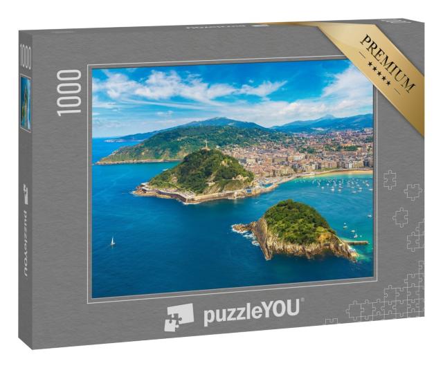 Puzzle 1000 Teile „Panoramablick auf San Sebastian, Spanien“