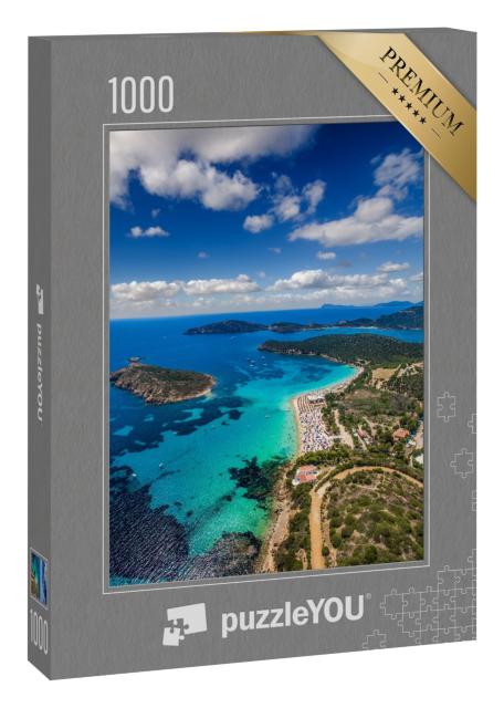 Puzzle 1000 Teile „Luftaufnahme von Tuerredda, Sardinien“