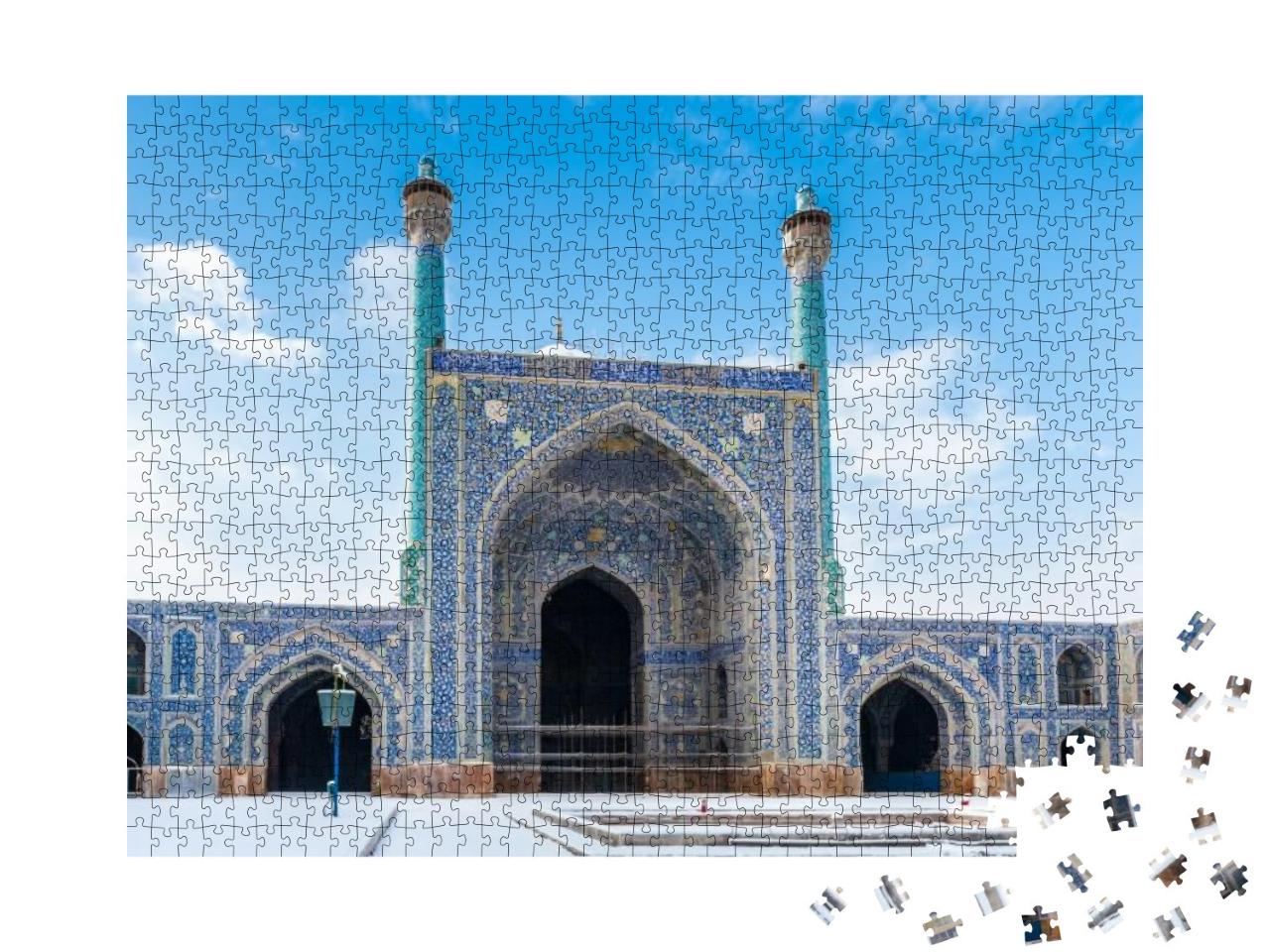 Puzzle 1000 Teile „Innenhof der Schah-Moschee in Isfahan, Iran“