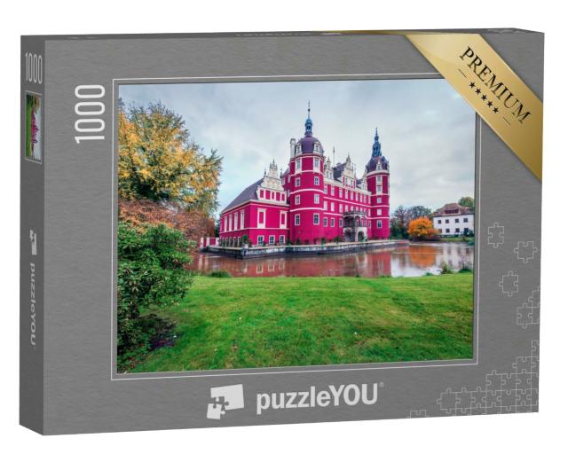 Puzzle 1000 Teile „Wunderschönes Schloss Muskau, UNESCO-Weltkulturerbe, Deutschland“