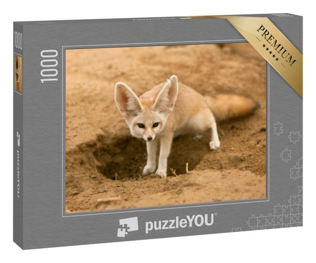 Puzzle 1000 Teile „Fennek-Fuchs auf der Hut“