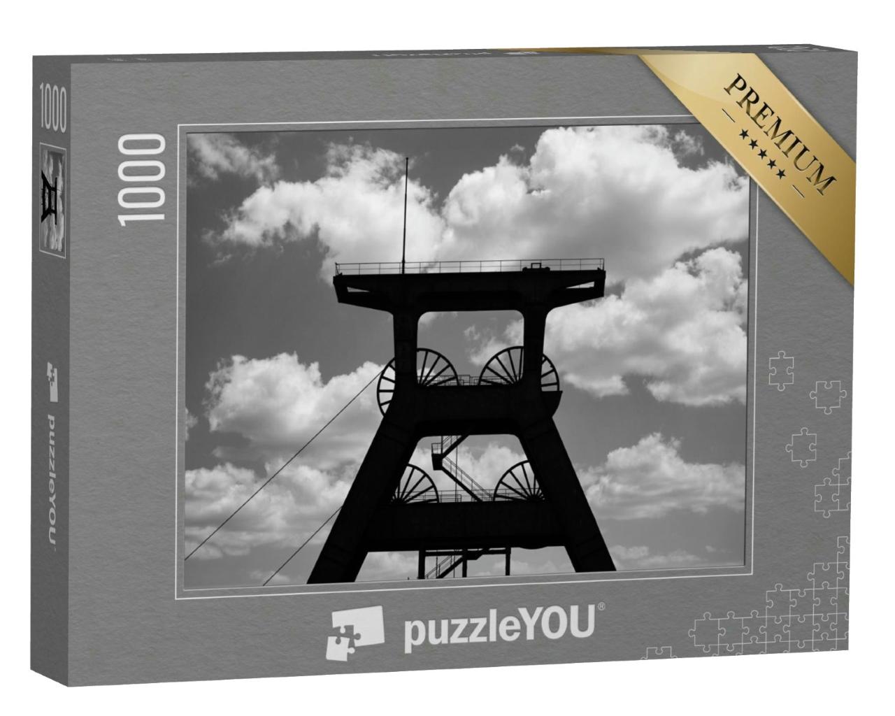 Puzzle 1000 Teile „Alter Zechenturm aus dem Ruhrgebiet“
