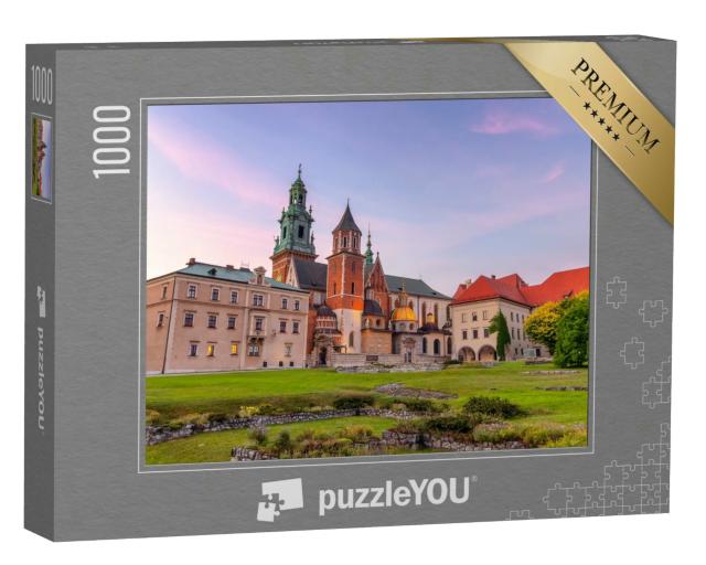 Puzzle 1000 Teile „Kathedrale von St. Stanislaw und St. Vaclav, Wawel-Hügel, Krakau, Polen“