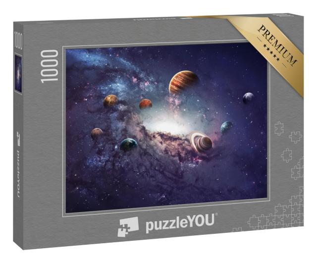 Puzzle 1000 Teile „Die Entstehung der Planeten des Sonnensystems“