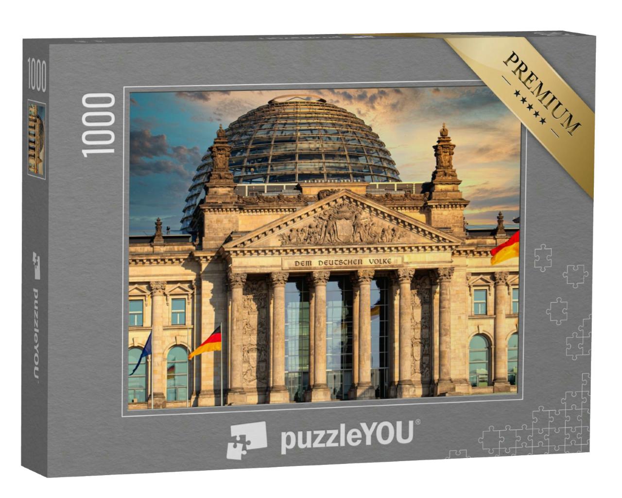 Puzzle 1000 Teile „Der Reichstag, Sitz des Deutschen Bundestages in Berlin“