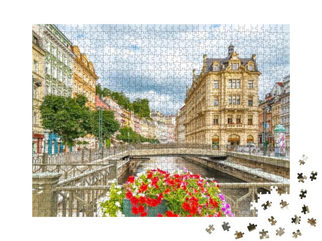 Puzzle 1000 Teile „Karlsbad: weltberühmte Stadt mit Mineralquellen“