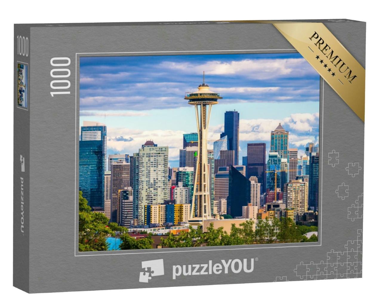 Puzzle 1000 Teile „Seattle, Washington, USA: Skyline der Innenstadt“