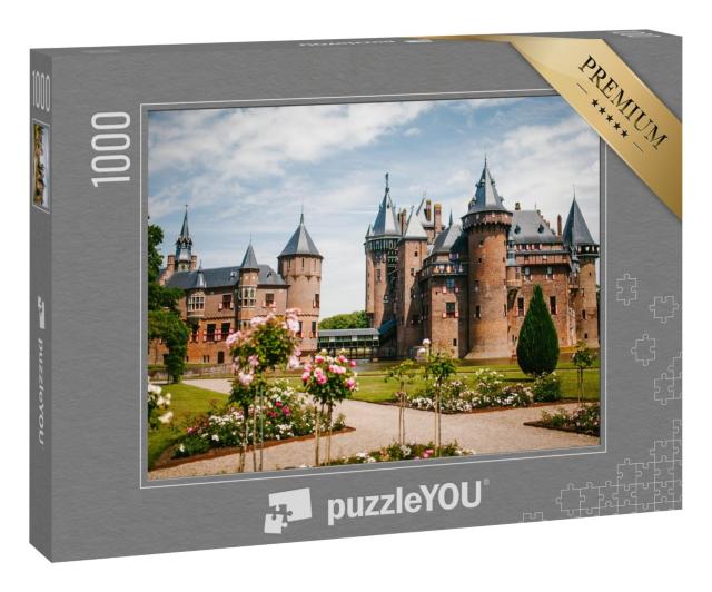 Puzzle 1000 Teile „Schloss de Haar in Utrecht, Niederlande“