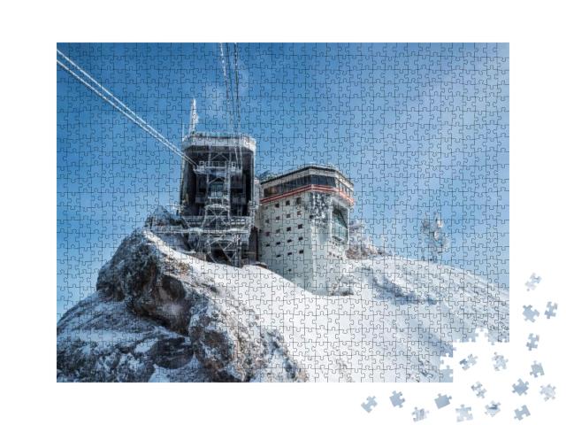 Puzzle 1000 Teile „Herrlicher Wintertag auf der Zugspitze“