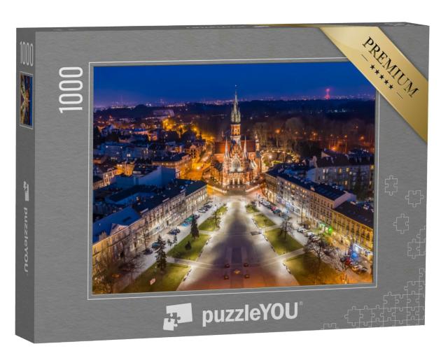 Puzzle 1000 Teile „Podgórski-Platze mit St. Josephs-Kirche in Krakau, Polen“