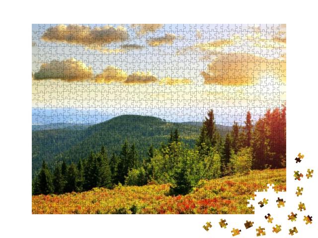 Puzzle 1000 Teile „Herbst am Großen Arber, Deutschland“