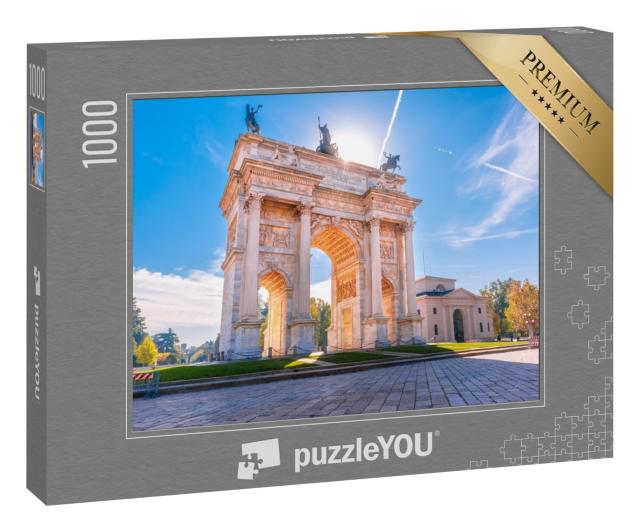 Puzzle 1000 Teile „Bogen des Friedens, Arco della Pace, Mailand, Italien“