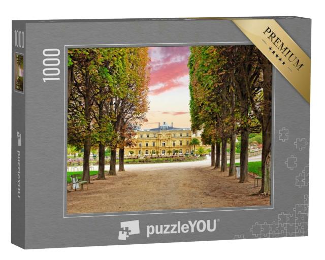 Puzzle 1000 Teile „Aufnahme aus Paris: Luxemburger Palast, Frankreich“