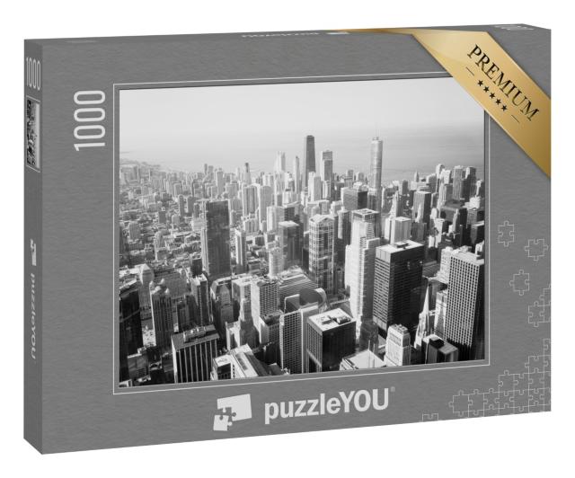 Puzzle 1000 Teile „Skyline von Chicago und Michigansee“