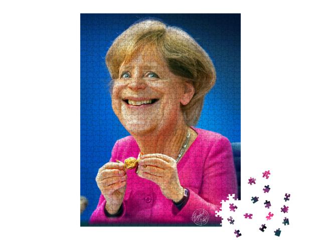 Puzzle 1000 Teile „Angela Merkel“