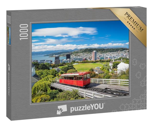 Puzzle 1000 Teile „Wellington Cable Car, das Wahrzeichen Neuseelands“