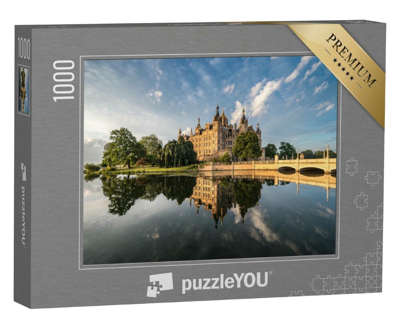 Puzzle 1000 Teile „Schloss Schwerin, Neuschwanstein des Nordens“