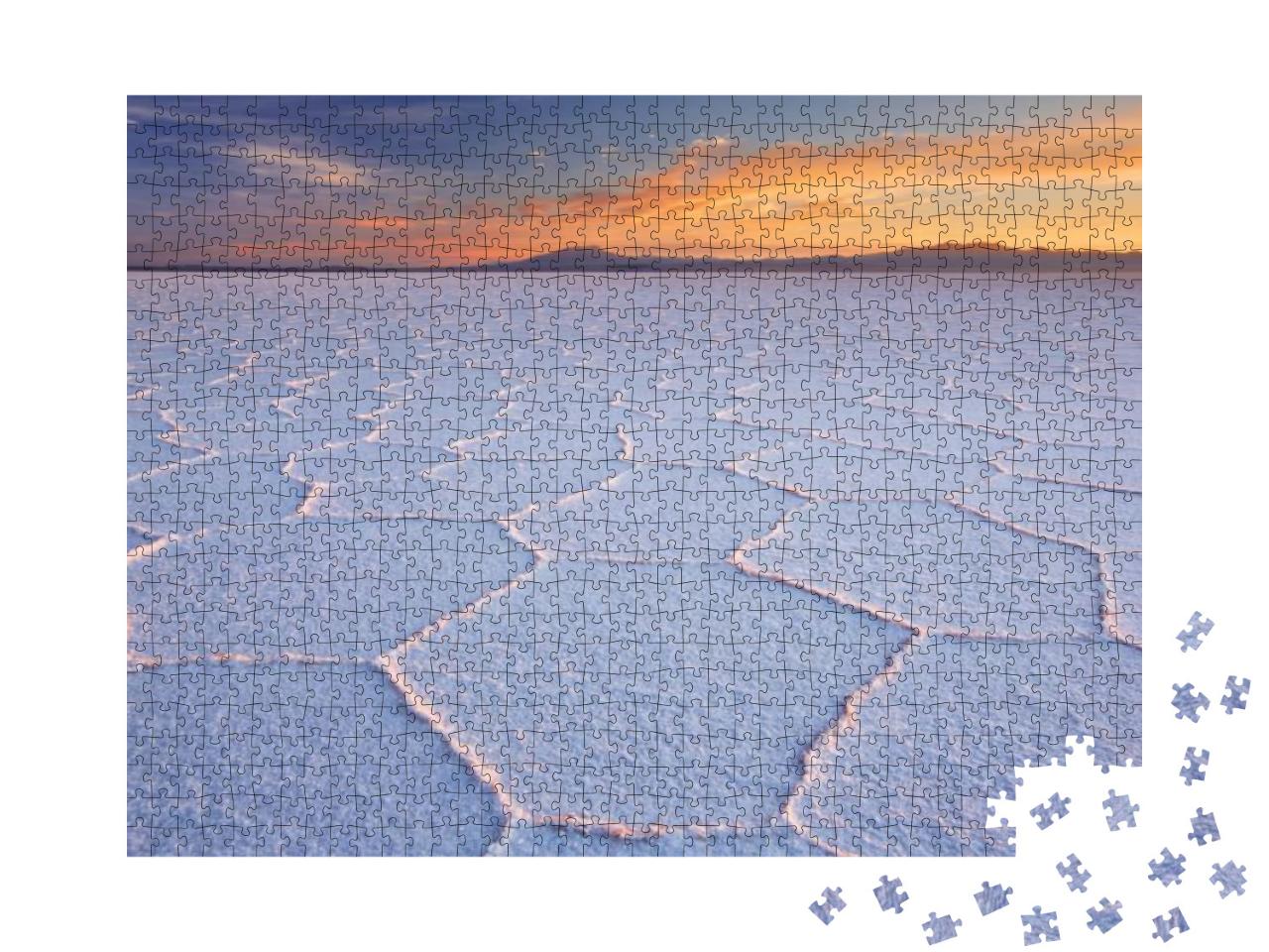 Puzzle 1000 Teile „Der größte Salzsee der Welt: Salar de Uyuni in Bolivien“