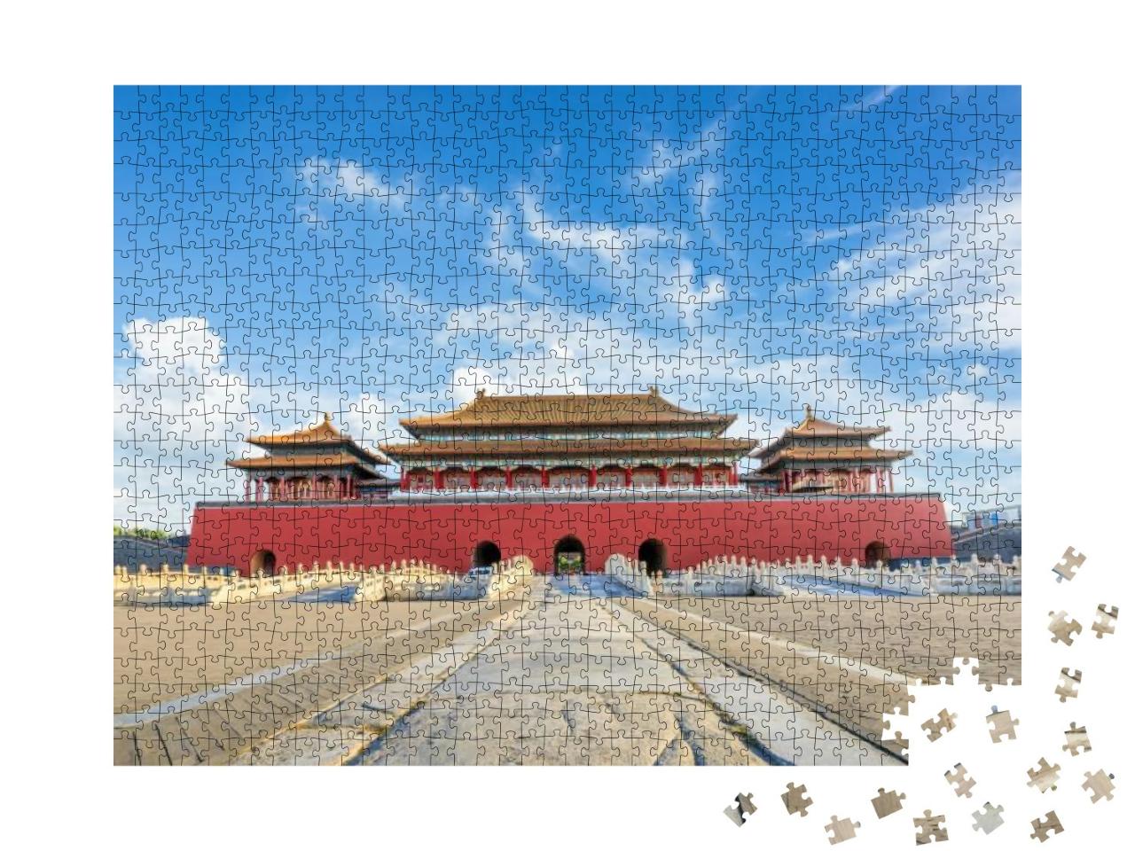 Puzzle 1000 Teile „Aie alten Königspaläste der Verbotenen Stadt, Peking, China“
