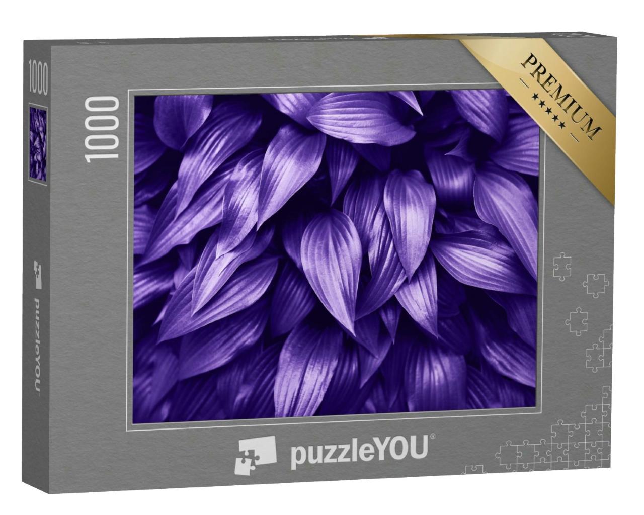 Puzzle 1000 Teile „UV-Licht: grüne Blätter wirken intensiv violett“