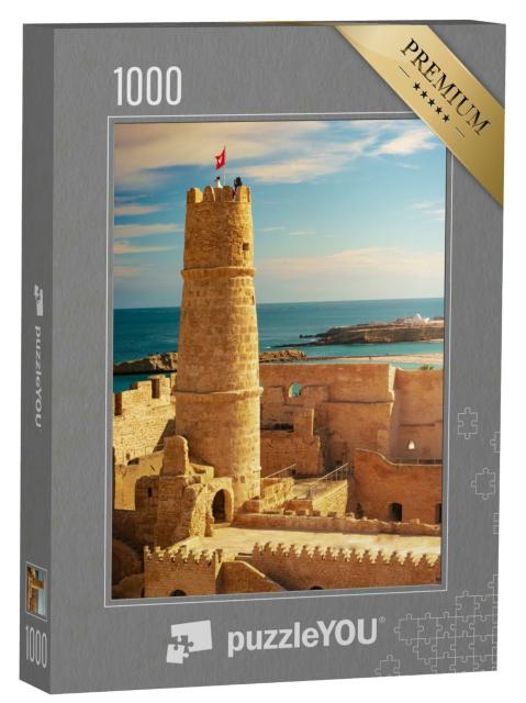 Puzzle 1000 Teile „Mittelalterliche Festung von Monastir, Tunesien“