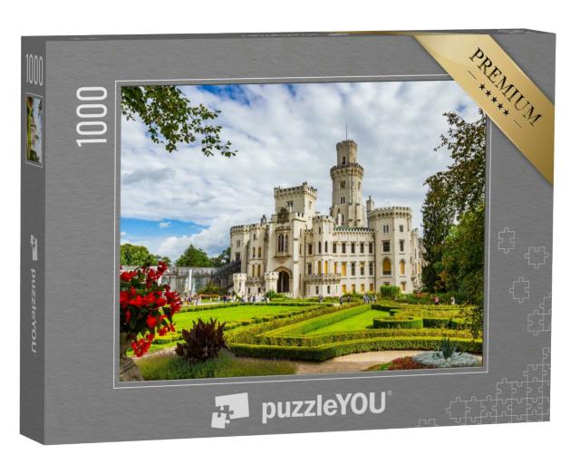 Puzzle 1000 Teile „Schloss Hluboka nad Vltavou, Tschechische Republik.“