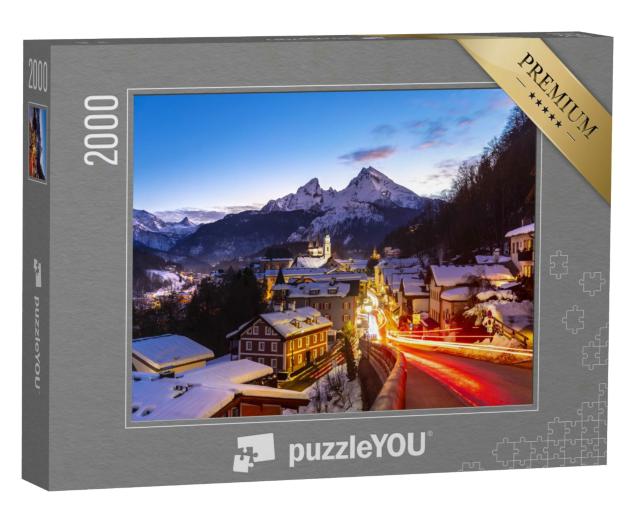 Puzzle 2000 Teile „Berchtesgaden, im Hintergrund der Watzmann“