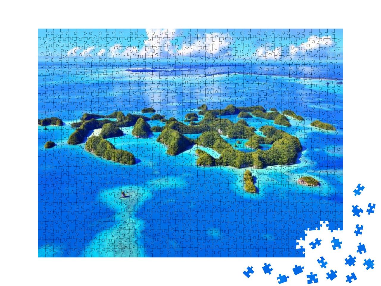 Puzzle 1000 Teile „Kleine Inseln, Meer und Bäume“