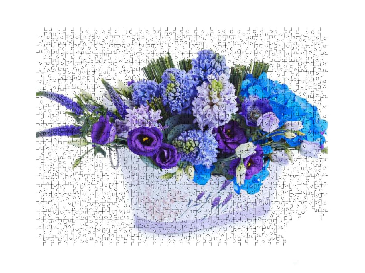 Puzzle 1000 Teile „Üppiger Blumenstrauß zur Hochzeit“