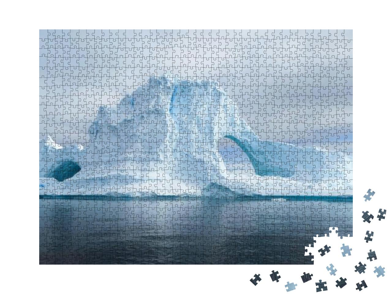 Puzzle 1000 Teile „Gletscher und Eisberge der Antarktis: Süden der Erde“