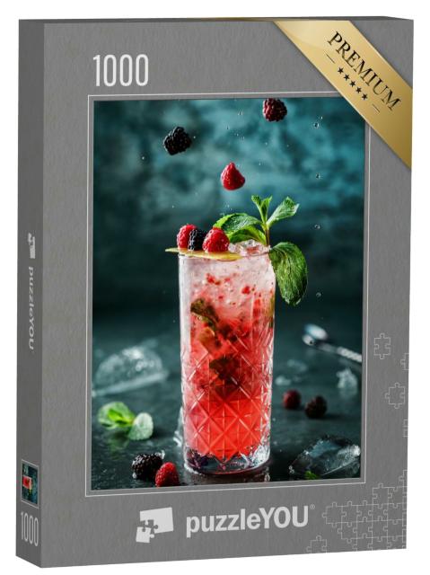 Puzzle 1000 Teile „Frisch zubereitet: Ein sommerlicher Beeren-Cocktail“