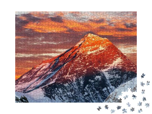 Puzzle 1000 Teile „Abend am Mount Everest, Nepal“