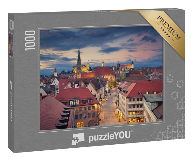 Puzzle 1000 Teile „Bild der historischen Innenstadt von Nürnberg, Deutschland“