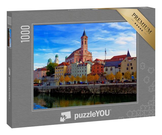 Puzzle 1000 Teile „Stadtsilhouette von Passau, Deutschland“