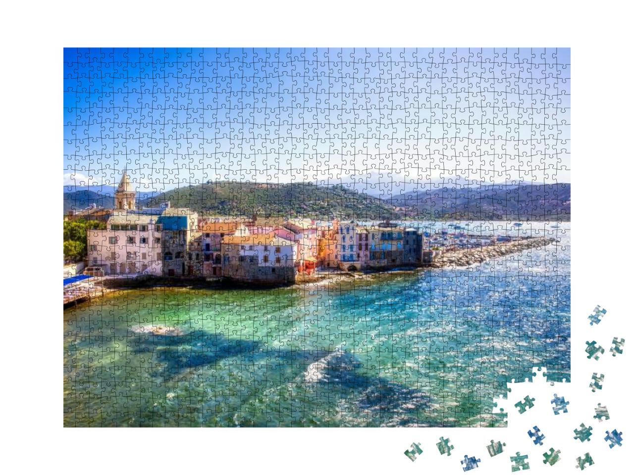 Puzzle 1000 Teile „Der alte Teil von Saint-Florent auf Korsika“