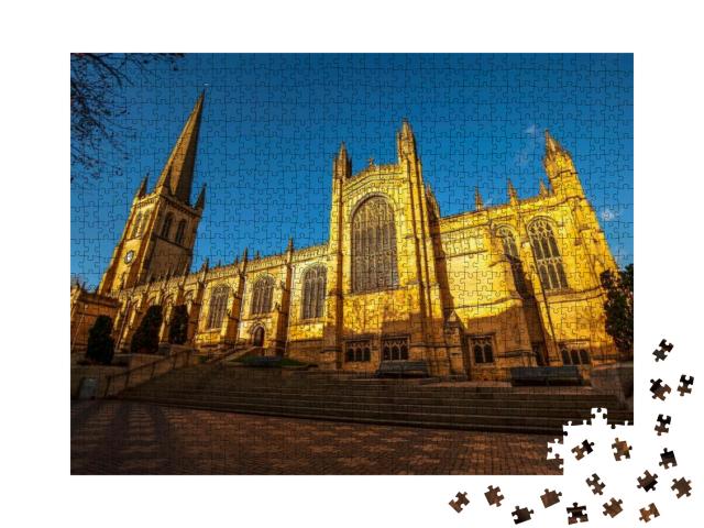 Puzzle 1000 Teile „Kathedrale von Wakefield. Großbritannien“
