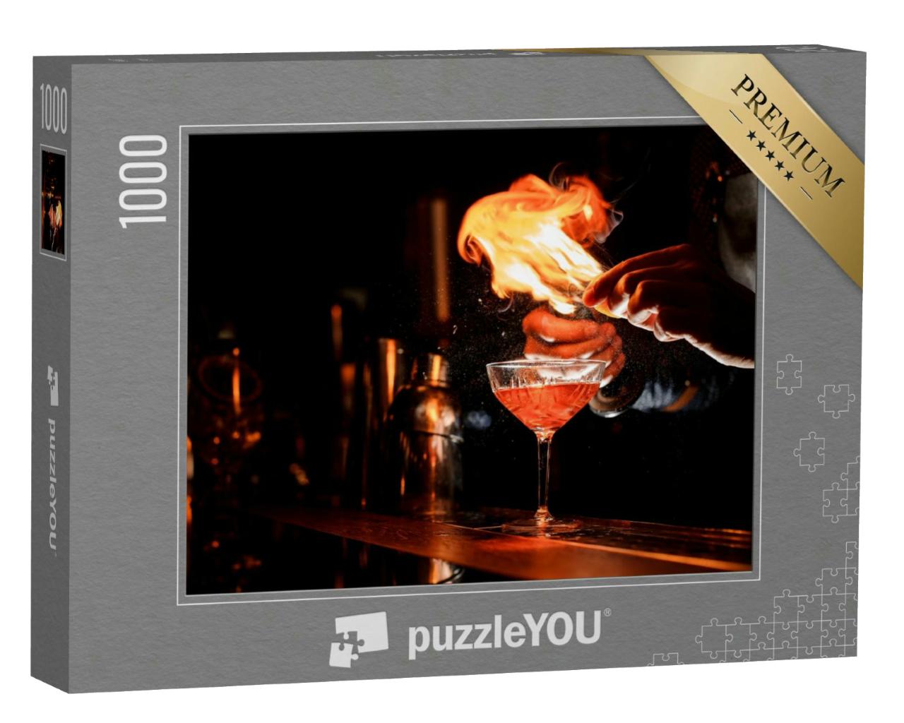 Puzzle 1000 Teile „Feueriger Cocktail“